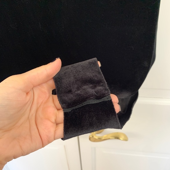 Zara Black Velvet Open Backed Bodysuit - Picture 3 of 9